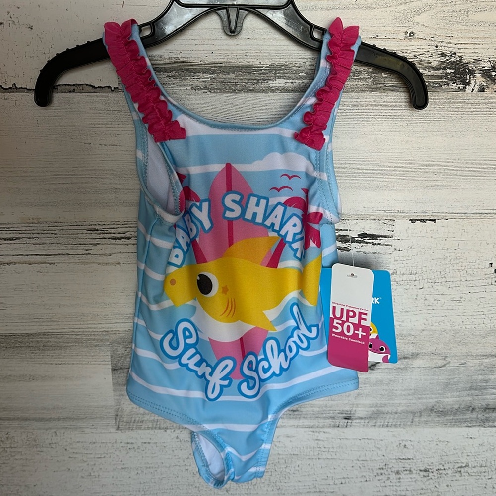 Baby Shark Bathing Suit Size 12 Months NEW